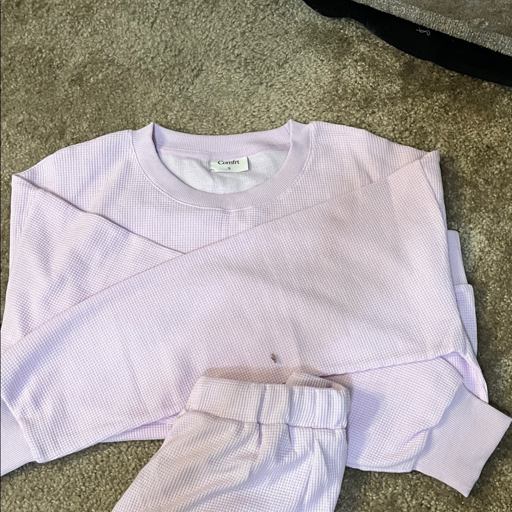 Comfy opal waffle Knit Set from comfrt.